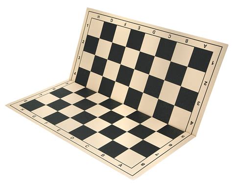 20 inch Folding Vinyl Chess Board Black - The Chess Store