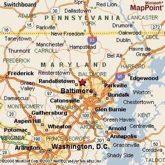 Pikesville, Maryland Area Map & More