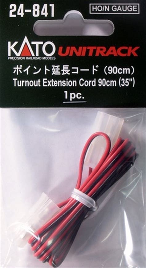 Kato #24-841 HO/N-Gauge Unitrack Turnout Extension Cord 90cm (1 pc ...