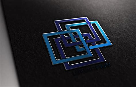 Blue Square II Logo Graphic by titiwancistudio · Creative Fabrica