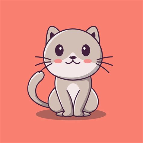 Cute cat clipart, Cute cat cartoon sitting, Animals Pets, Cat kitten ...