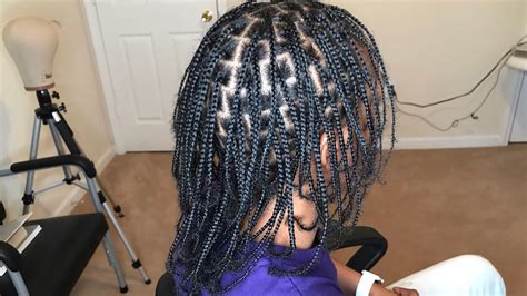 BOX BRAIDS ON NATURAL 4b/4c HAIR (real time) | EASY BOX BRAIDS WITHOUT EXTENSIONS - YouTube