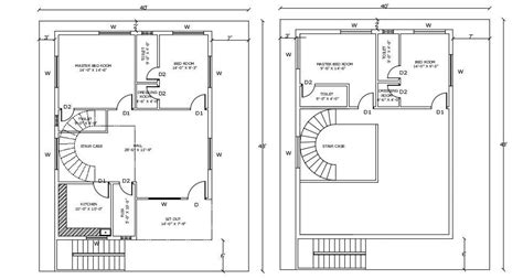 Simple Bungalow House Design AutoCAD File Free Download - Cadbull