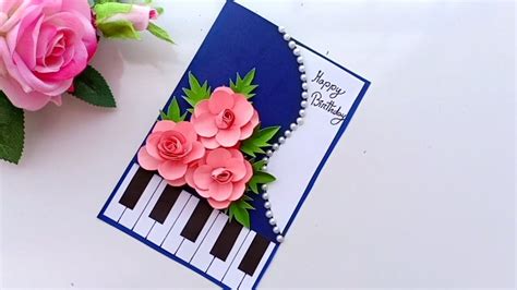 Beautiful Handmade Birthday card//Birthday card idea. - YouTube