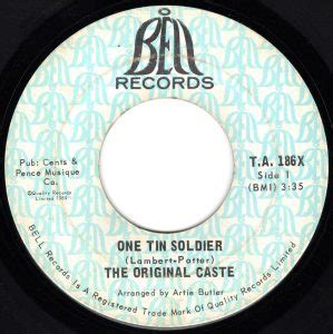 One Tin Soldier by the Original Caste - 1969 Hit Song - Vancouver Pop Music Signature Sounds