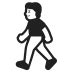 Person Walking Default Icon | FluentUI Emoji Mono Iconpack | Microsoft