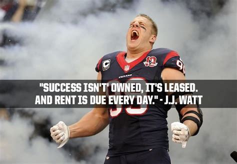 [Image] Great way to think about success from future Hall of Fame inductee, J.J. Watt. | Athlete ...