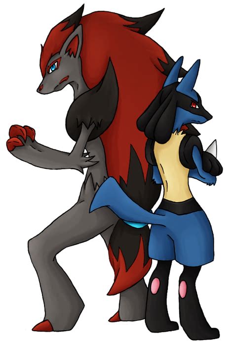 Zoroark and Lucario by Serenity-Dragoness on DeviantArt