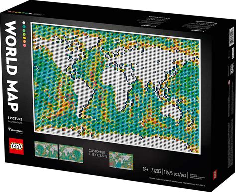 LEGO Unveils World Map: The Largest Set Ever With 11,695 Pieces