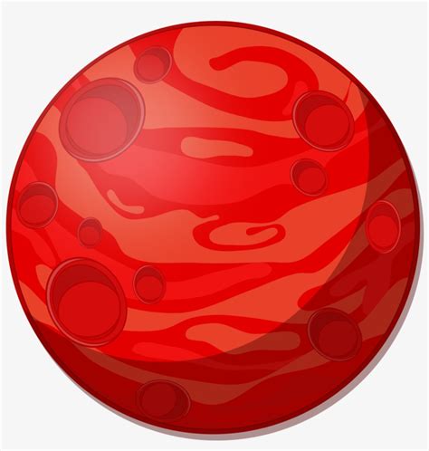 Mars Clipart Pluto Planet - Cartoon Red Planet PNG Image | Transparent ...