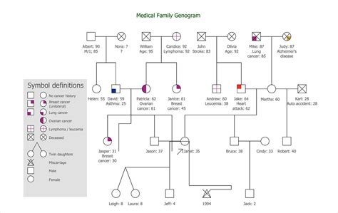 13 Genogram Templates & Examples for Visualizing Family Histories ...