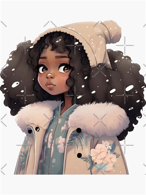 "Cute Girl in Winter Coat - Anime Kawaii " Sticker for Sale by Nymmzi ...