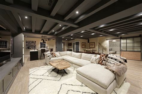 Industrial Chic Sports Enthusiast's Basement - Industrial - Basement - DC Metro - by c|s DESIGN ...