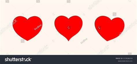 Set Hearts Icon Collection Heart Variations Stock Vector (Royalty Free ...