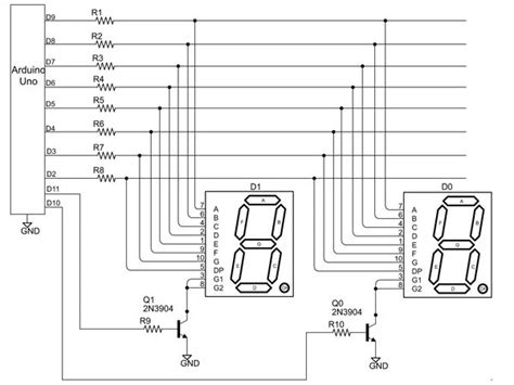 Custom 7 Segment digit multiplexing - LEDs and Multiplexing - Arduino Forum