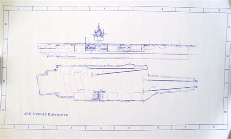 CVN 65 Aircraft Carrier Enterprise Blueprint by BlueprintPlace