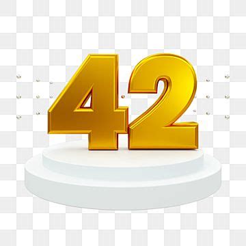 Número 42 3d Representación PNG ,dibujos 42, Número, 3d PNG y PSD para Descargar Gratis ...