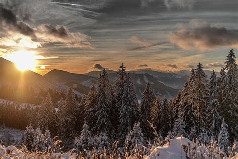 Snowy mountain sunset Photograph by Colin Goldsmith-Hodder - Fine Art America