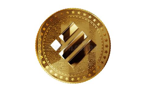 Binance BUSD Stablecoin Cryptocurrency Golden Coin 3d Illustration ...