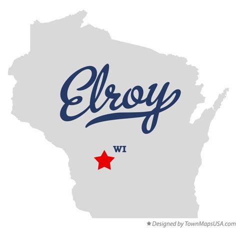 Map of Elroy, WI, Wisconsin