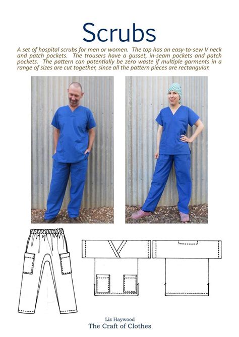 Free pattern: scrubs - The Craft of Clothes in 2020 | Scrubs pattern, Free pattern, Scrubs