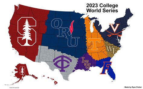 2023 CWS Map : r/SportsGeography