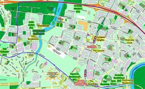 Sengkang map - Map of Sengkang Singapore (Republic of Singapore)