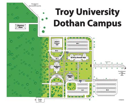 Troy University Campus Map – Verjaardag Vrouw 2020