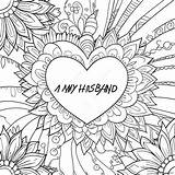 I Love My Husband Heart Coloring Page 30244 23893 sketch template