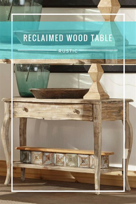 Gorgeous Rustic Reclaimed Wood Console Table for bringing your home decor ideas to life ...