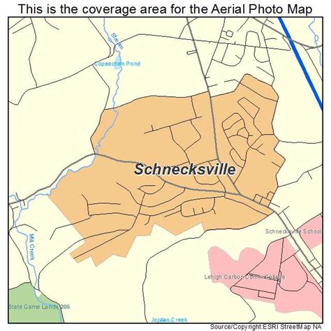 Aerial Photography Map of Schnecksville, PA Pennsylvania