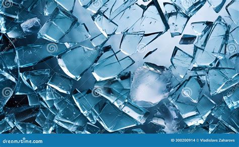 The Texture of Broken Glass with a Variety of Sizes of Fragments Stock Illustration ...