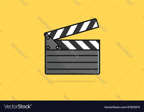 Clapper board film Royalty Free Vector Image - VectorStock