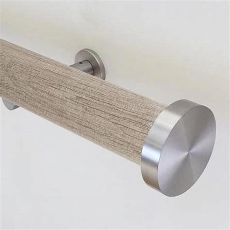 NEW! Unfinished real solid Oak 50mm curtain pole - keeping it simple | Wooden curtain poles, Diy ...