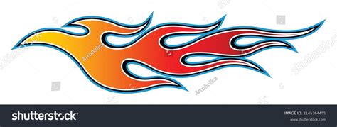 Racing Flame Car Sticker Tribal Flame Stock Vector (Royalty Free) 2145364455 | Shutterstock