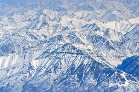 Winter Oymyakon Yakutia from a Bird`s-eye View. Stock Image - Image of ...