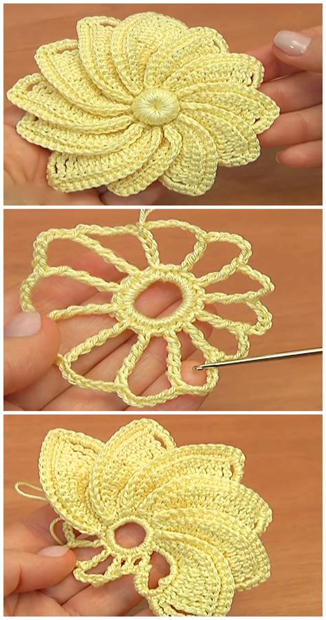 Crochet Beautiful Flower Motif - We Love Crochet