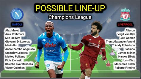 Napoli vs Liverpool Possible Line-up – Champions League Matchday 1 ...