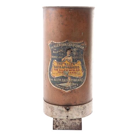 Allen Mfg. Co. Metal Sanitary Fountain Bath Apparatus, Early 20th Century | EBTH