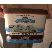 Cedar Crest Ice Cream, Mint Chocolate Chip: Calories, Nutrition Analysis & More | Fooducate