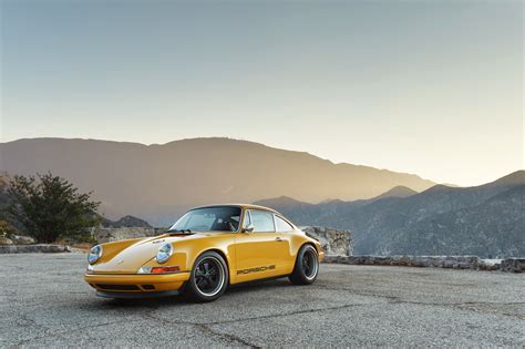 Targa, Singer, Porsche, coupe, 911, 4K, yellow, 2015 HD Wallpaper