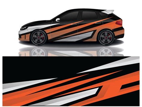 Premium Vector | Suv car decal wrap illustration