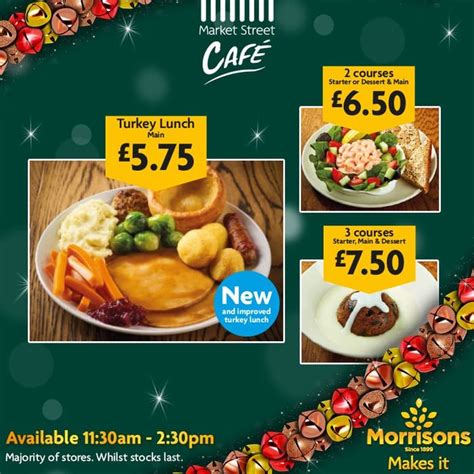 3 Course Christmas Lunch for £7.50 at Morrison's Cafe at Morrsions