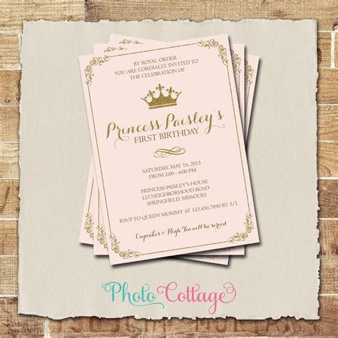 Royal Birthday Invitation, Princess Birthday Party, Royal Ball Invitations, Birthday … in 2023 ...