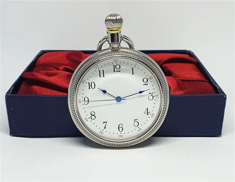 Antique Train Locomotive Silver-tone Pocket Watch | Railroad Watch ...