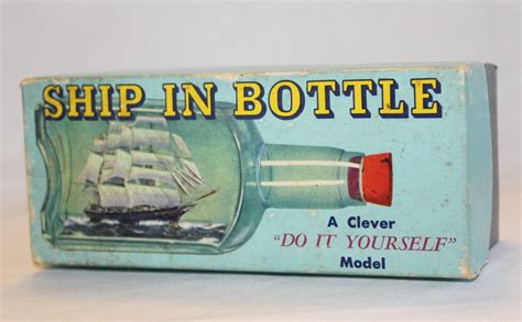 Vintage Ship In A Bottle Model kit