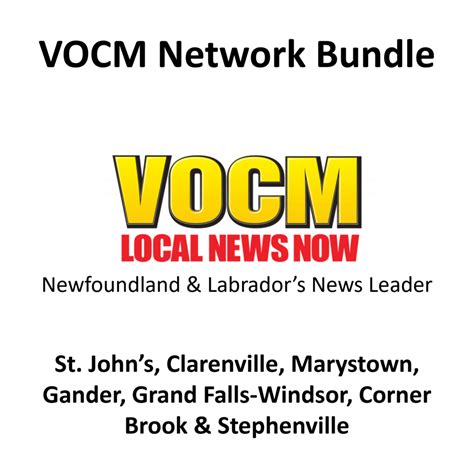 50 x 30 Second Commercials per bundle on the VOCM Network across ...