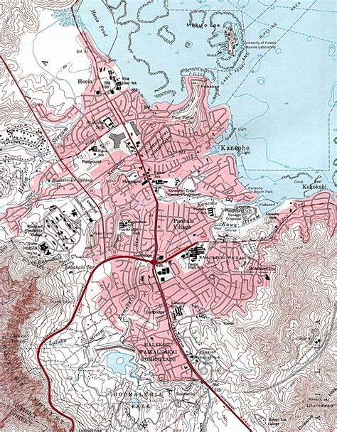 Kaneohe Hawaii Tourist Map - Kaneohe HI • mappery