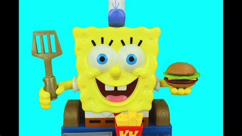 Spongebob Squarepants Talking Krabby Patty Maker with Spongebob Make a Krabby Patty! - YouTube