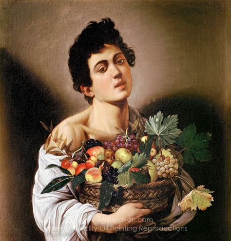 Caravaggio Boy with a Basket of Fruit Painting Reproductions, Save 50 ...